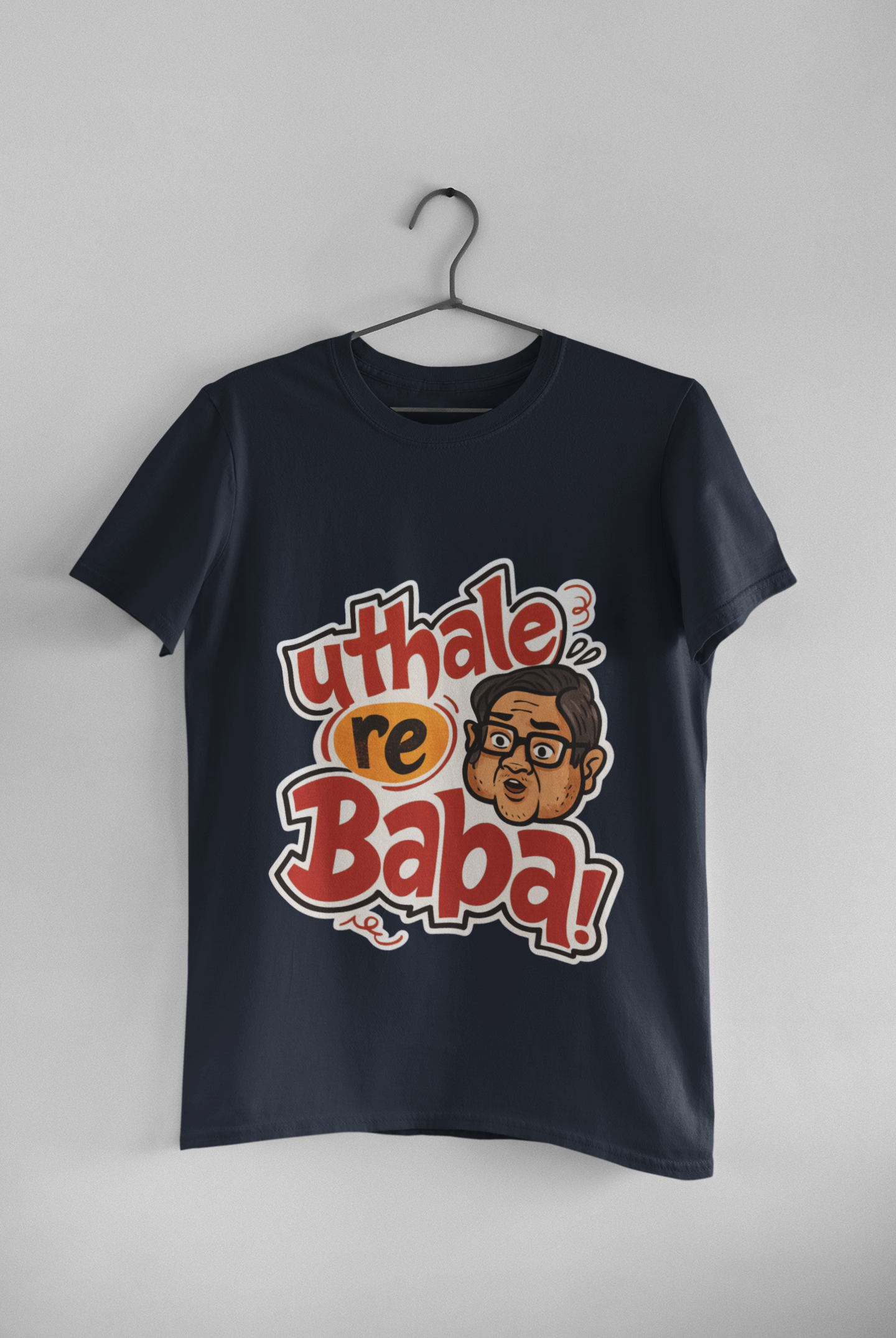 Uthale Re Baba Funny Meme T-Shirt – Cult Classic Bollywood Dialogue Tee