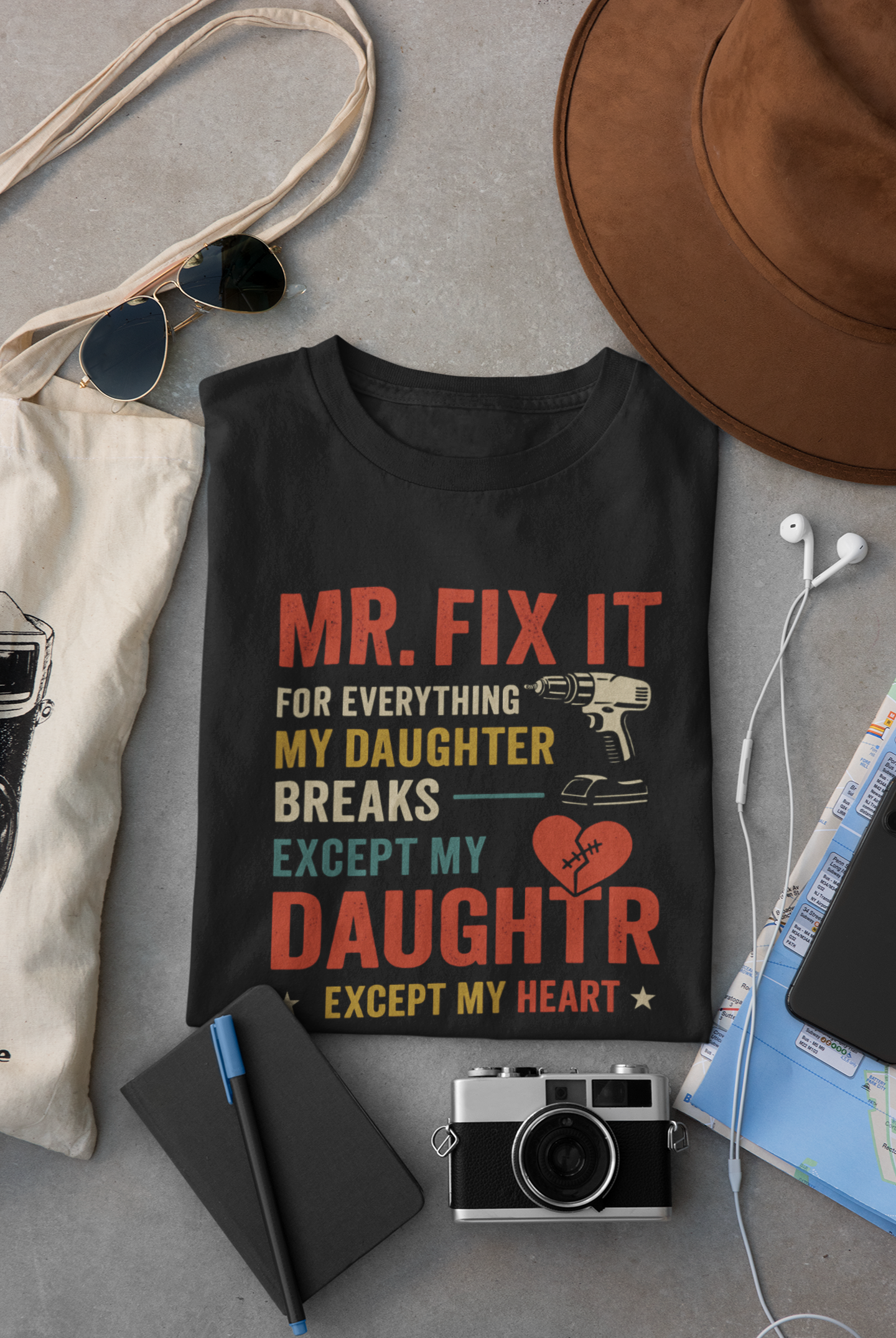 Mr. Fix It Dad Tee – Funny Gift From Daughter