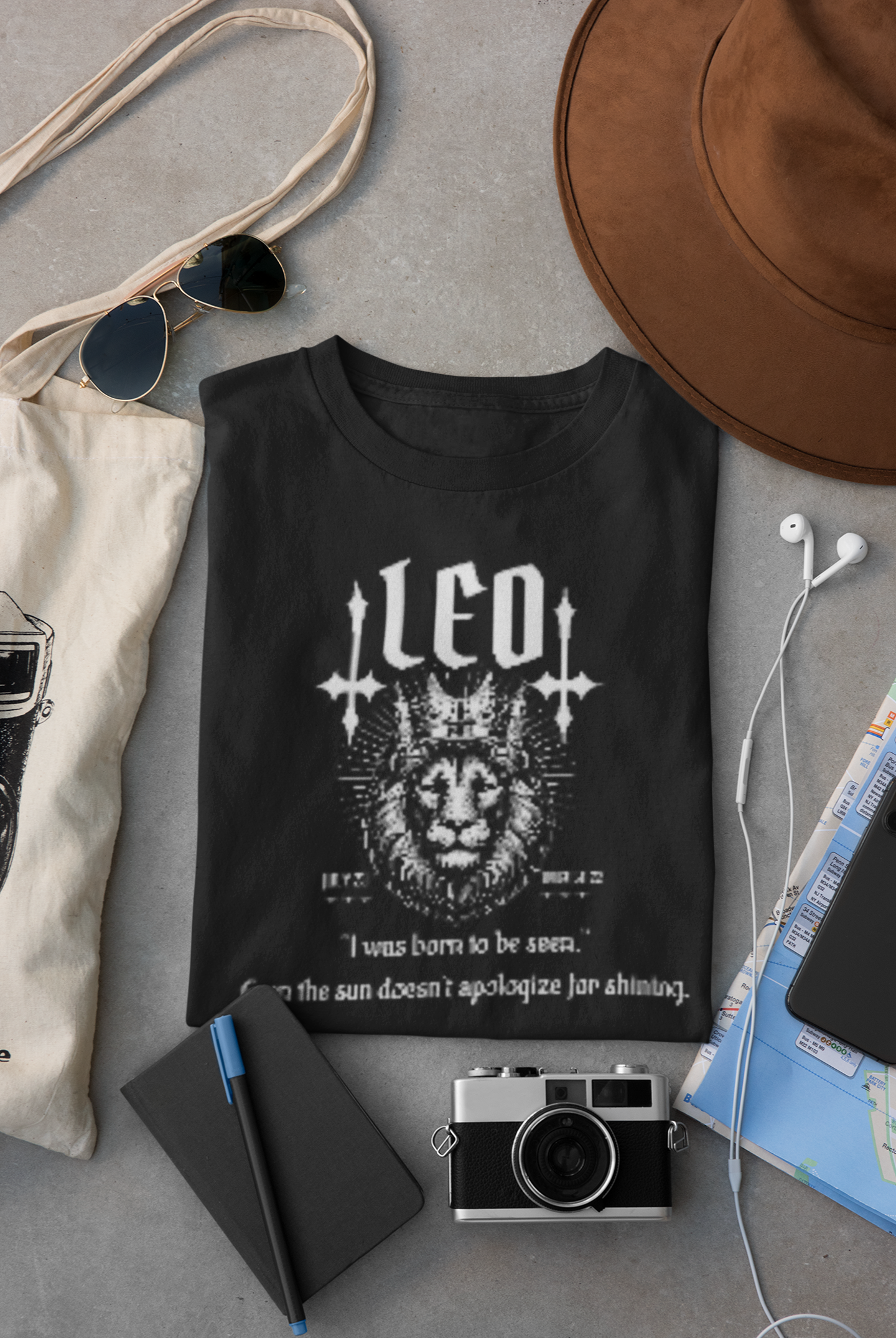 Leo Zodiac T-Shirt – Bold Lion Graphic Tee for Astrology Lovers