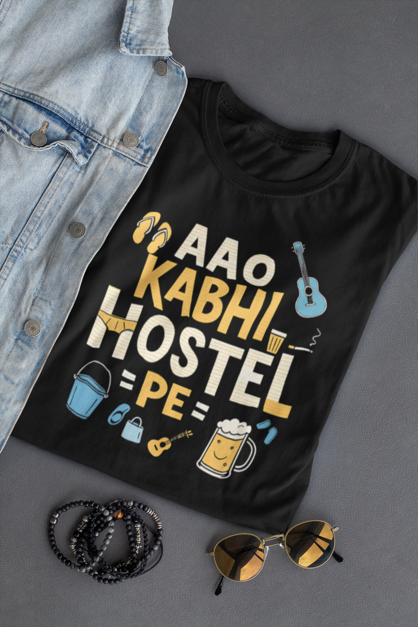 Aao Kabhi Hostel Pe T-Shirt