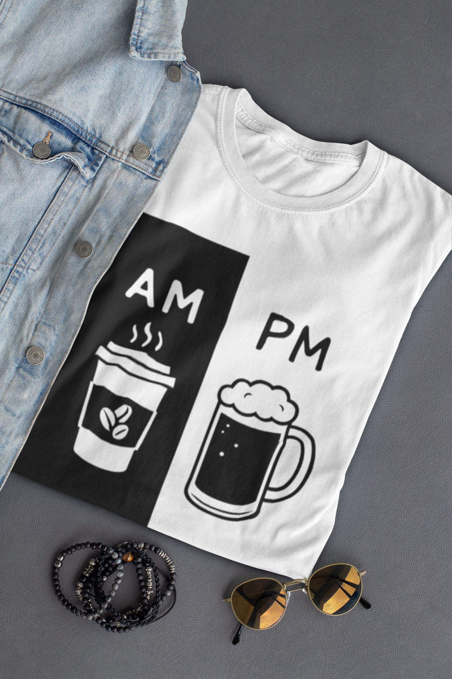 Coffee to Beer AM PM T-Shirt