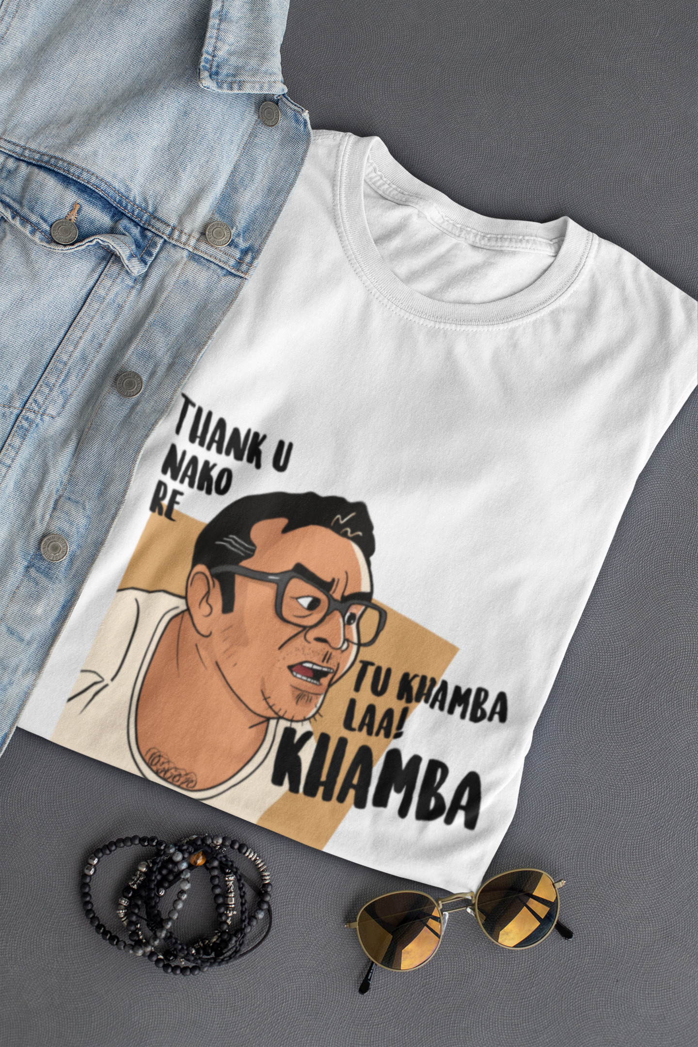Tu Khamba Laal Khamba – Funny Desi Meme T-Shirt