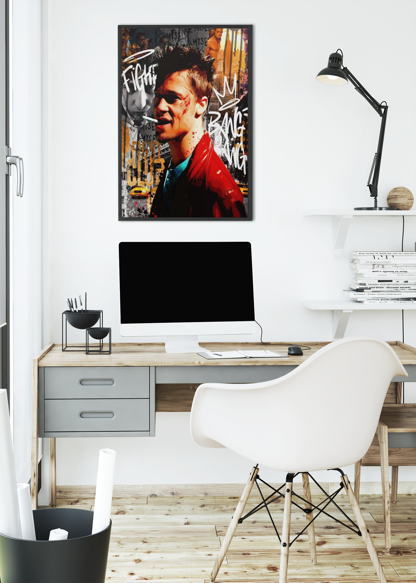 Fight Club Inspired Acrylic Wall Art A3 Black Frame Poster