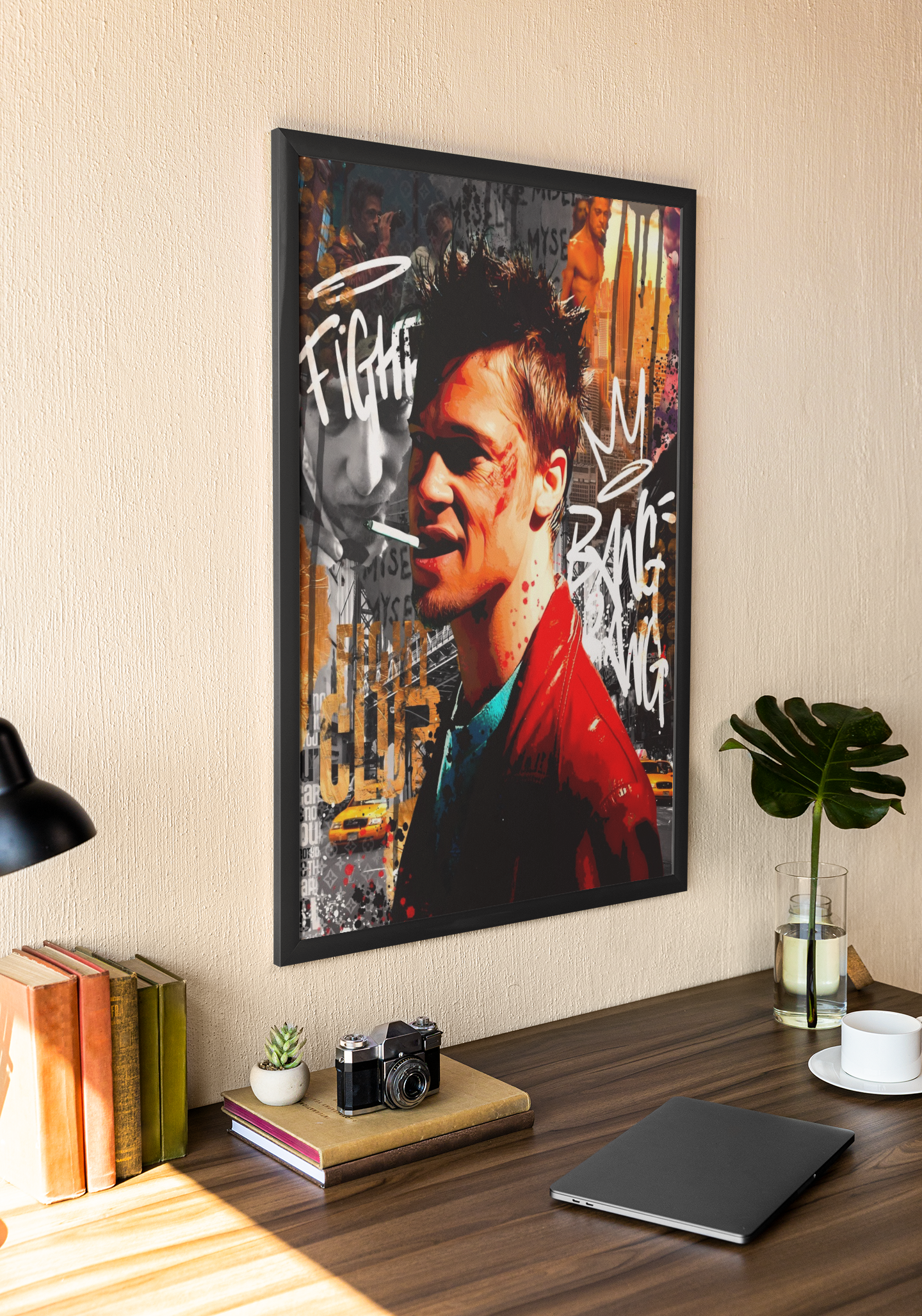 Fight Club Inspired Acrylic Wall Art A3 Black Frame Poster