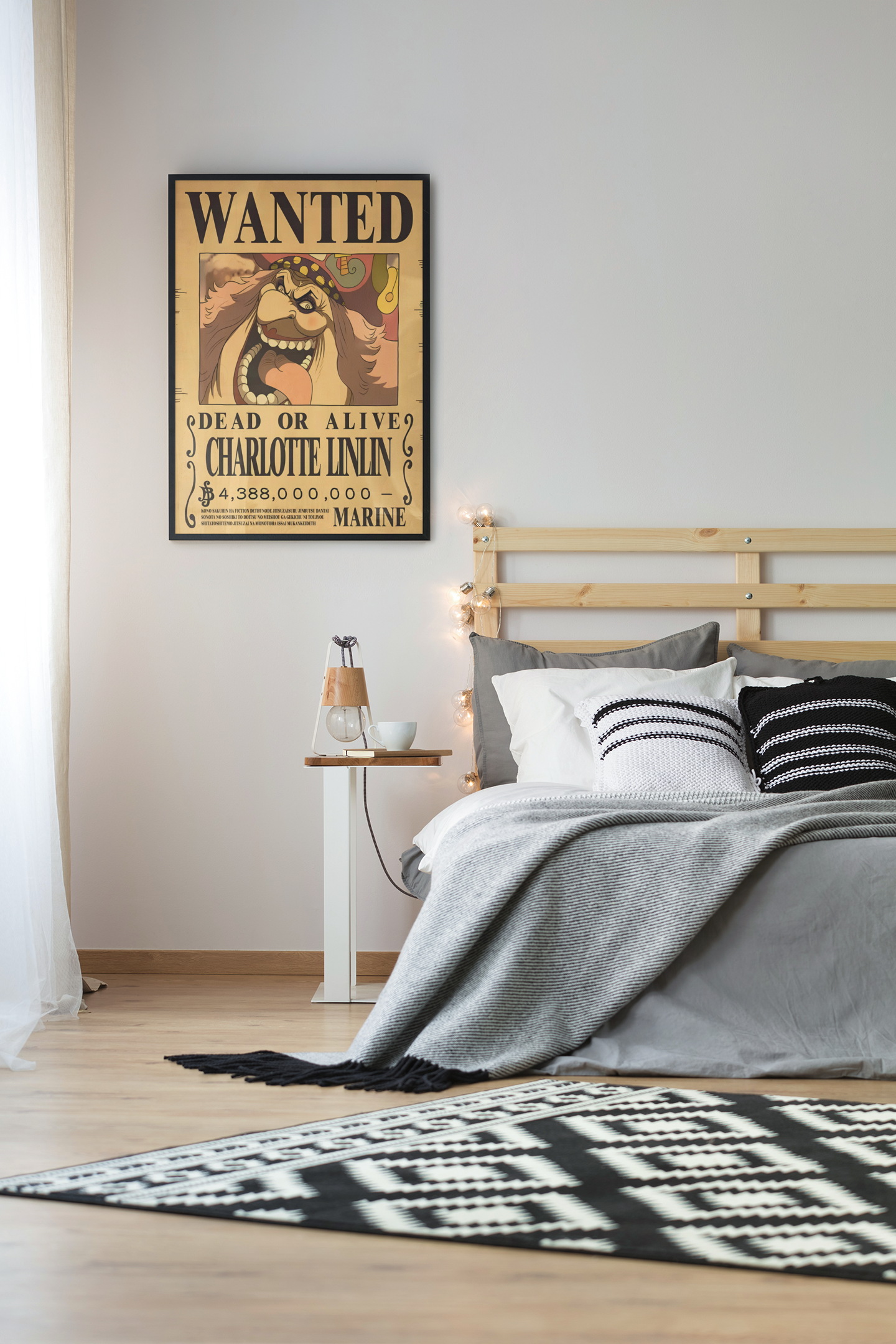 Charlotte Linlin Wanted Poster Acrylic Wall Art A3 Framed