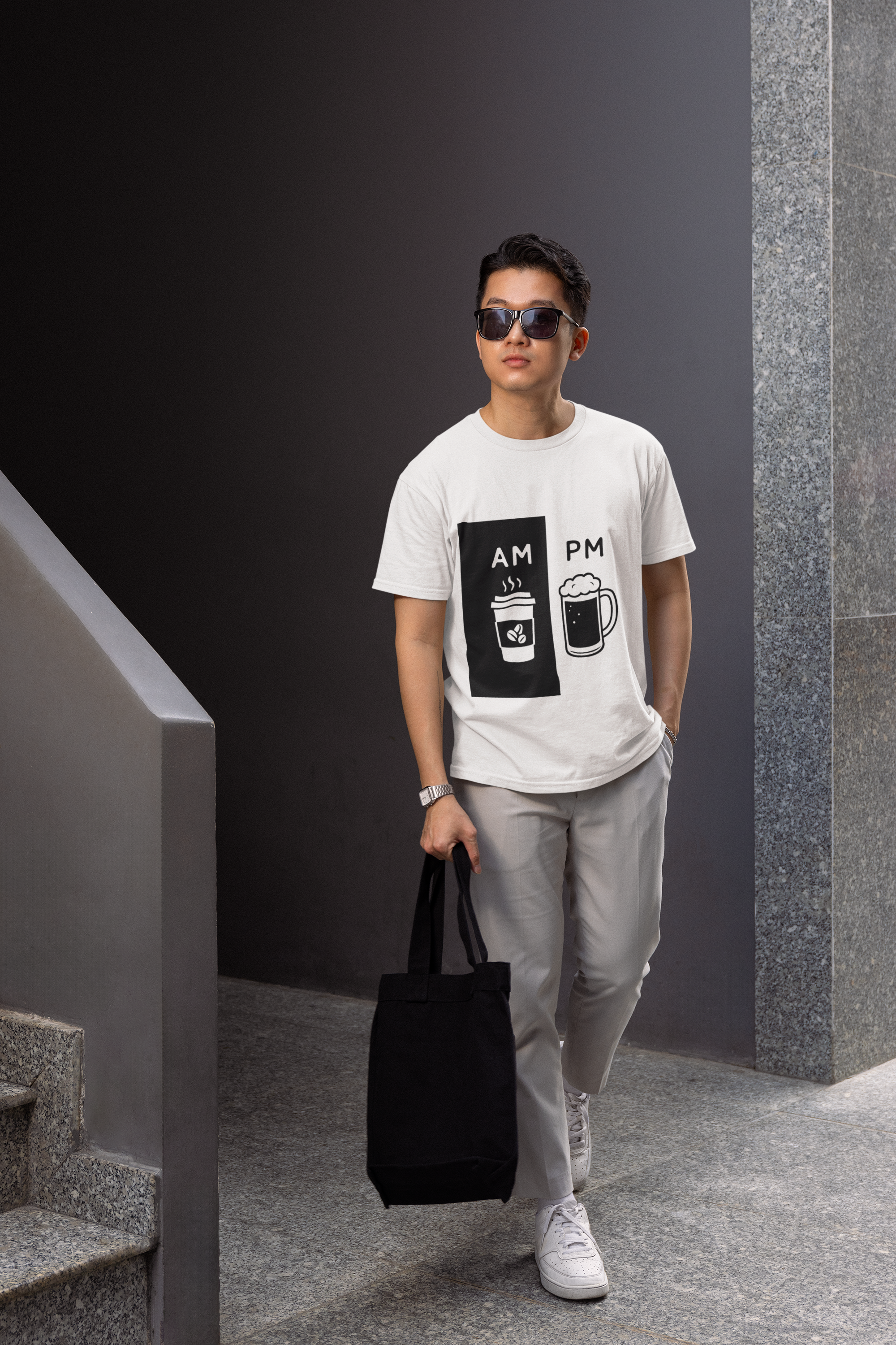 Coffee to Beer AM PM T-Shirt