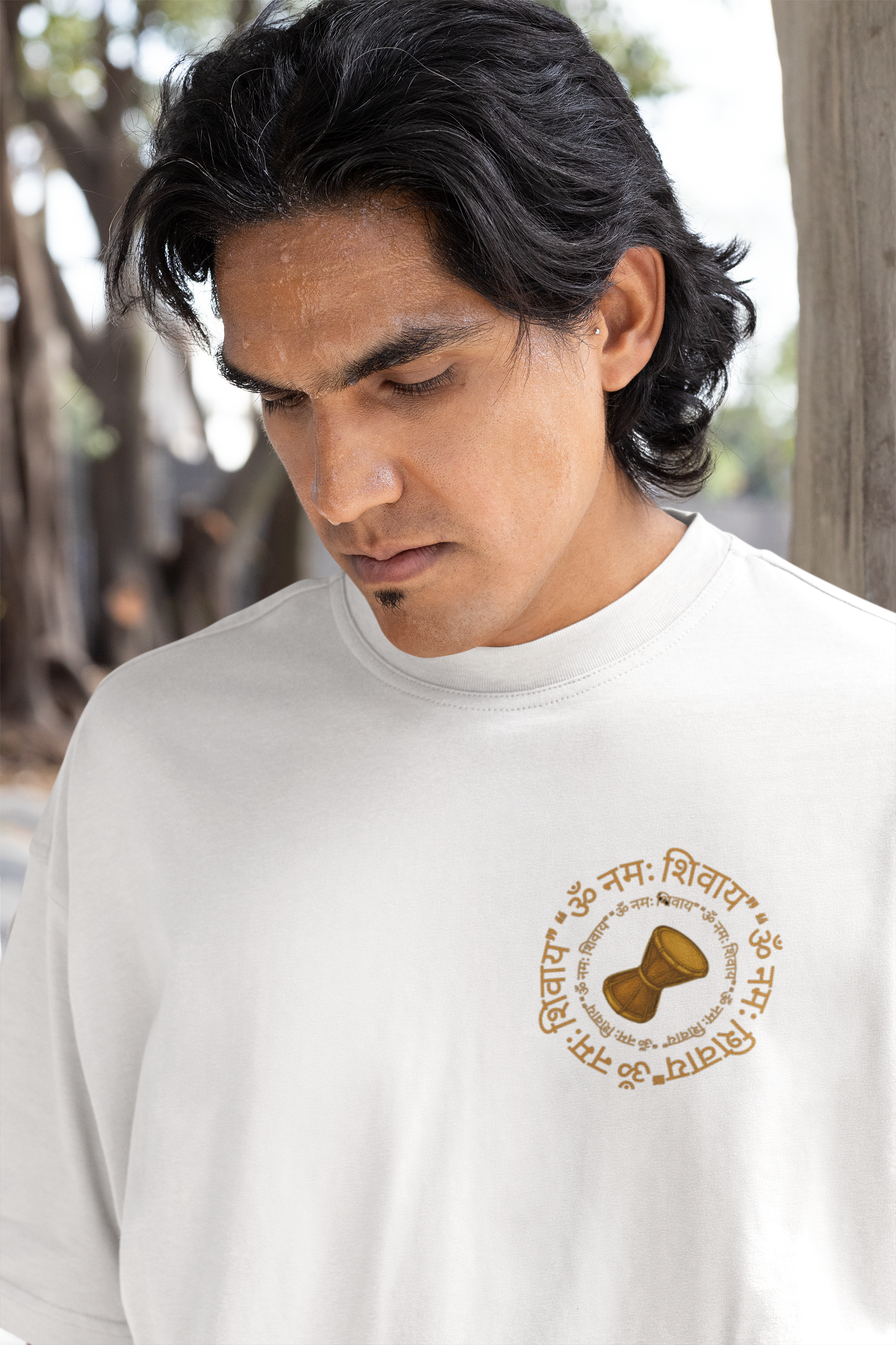 Sacred Beats "डमरू" Oversized Tee