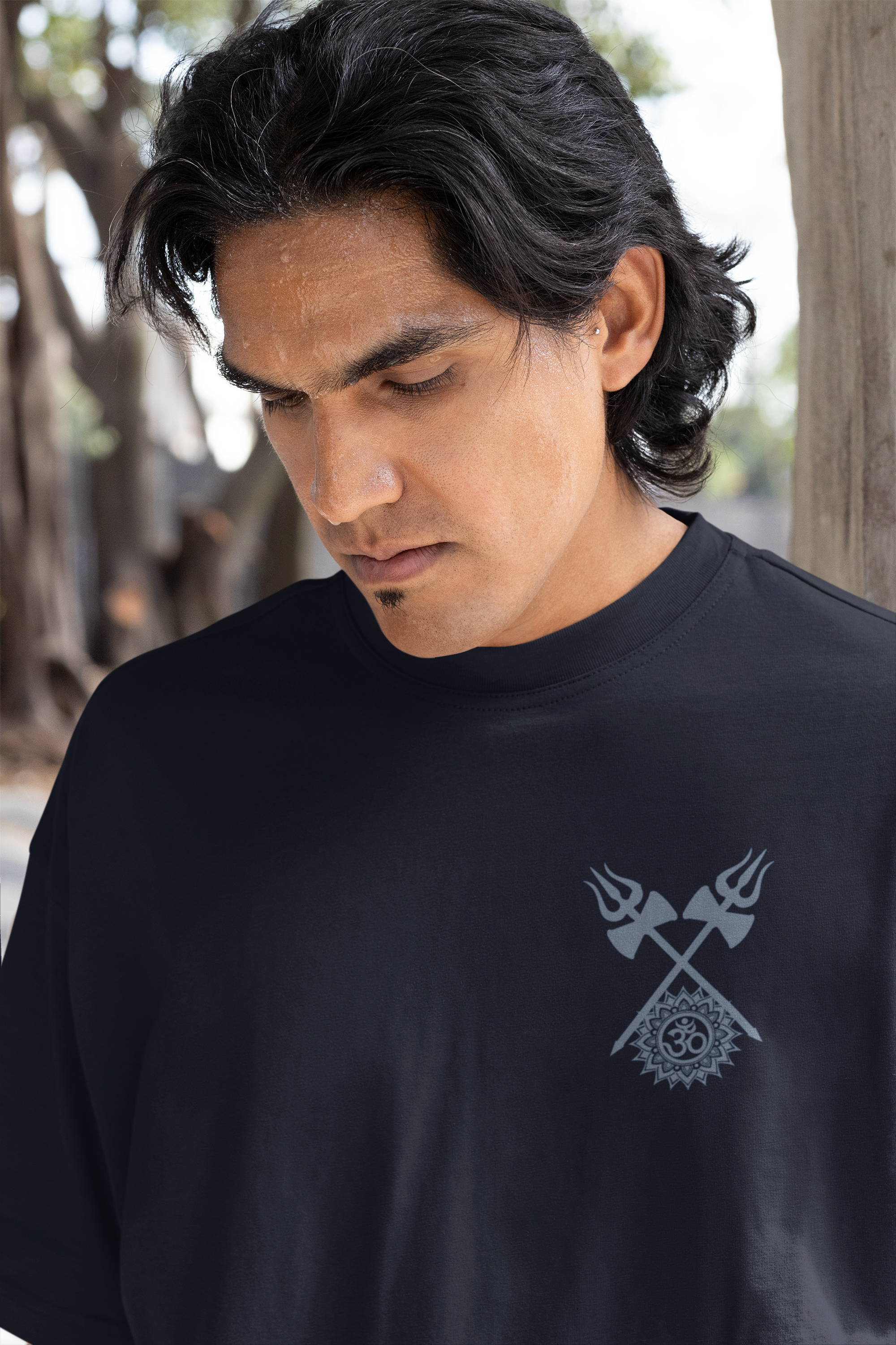 Mahadev Oversized Unisex T-Shirt – Shiva Peaceful Soul Graphic