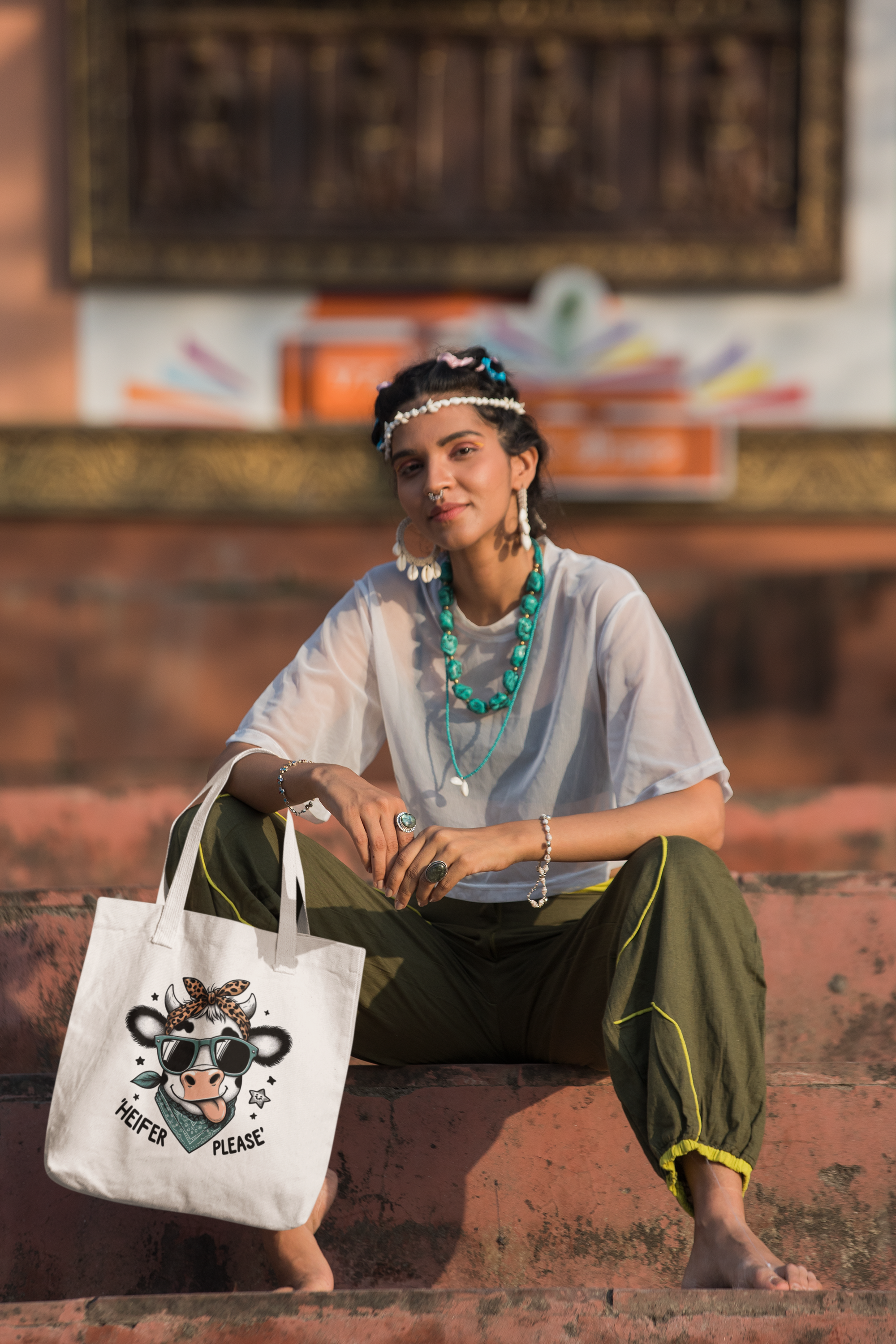 “Heifer Please” Quirky Graphic Tote Bag – 100% Cotton